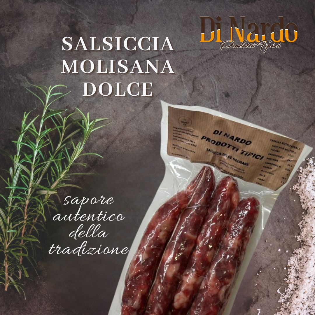 Salsiccia Molisana Dolce: sapore autentico della tradizione, firmato Di Nardo